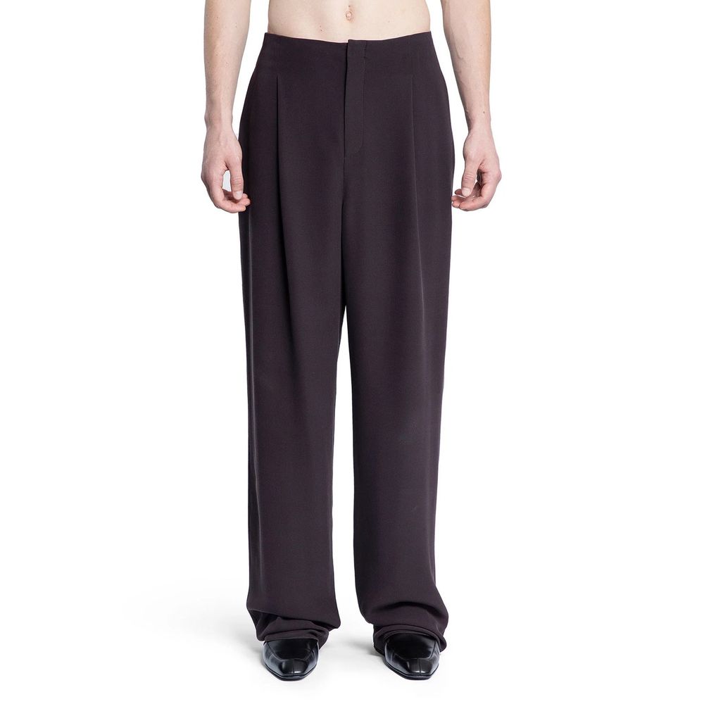 Saint Laurent Brown Silk Pants