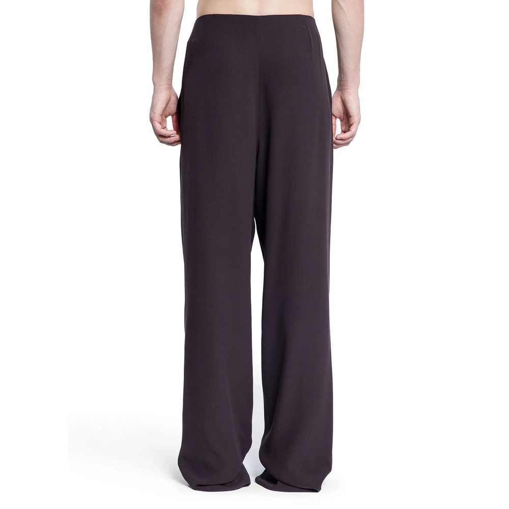 Saint Laurent Brown Silk Pants