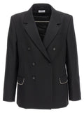 Off-White Black Virgin Wool Blazer
