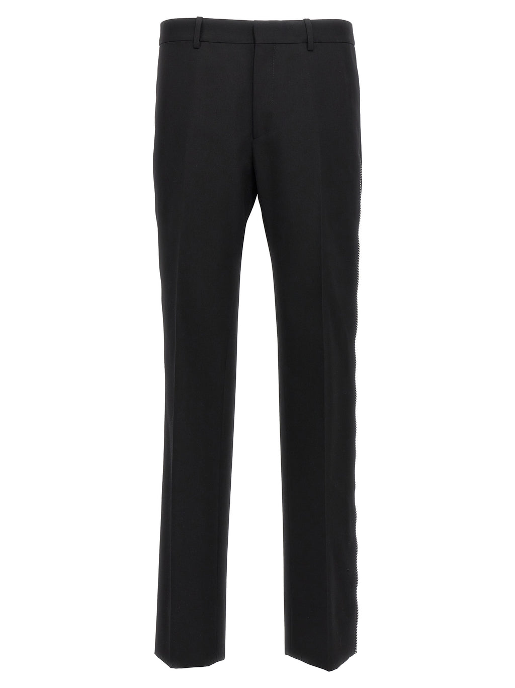 Off-White Black Virgin Wool Dress Pants