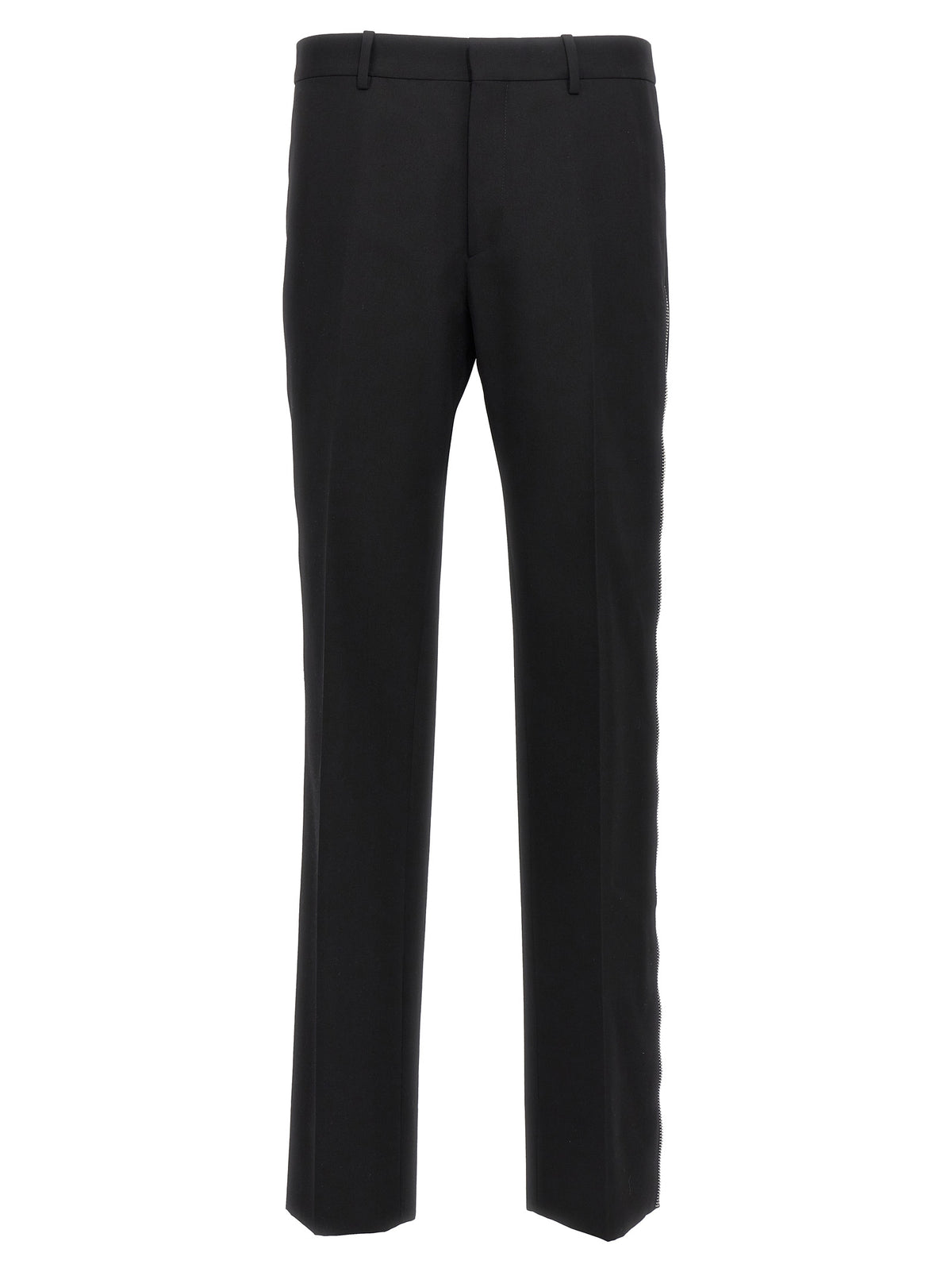 Off-White Black Virgin Wool Dress Pants