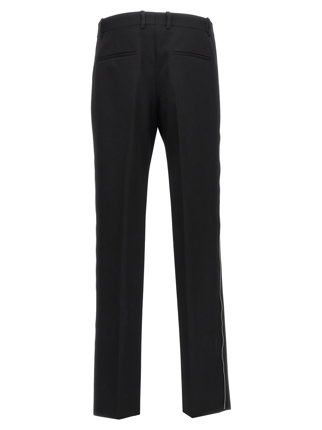 Off-White Black Virgin Wool Dress Pants