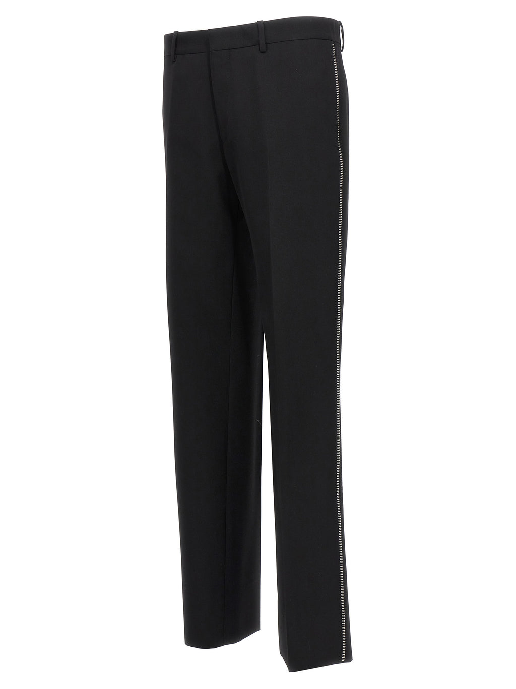 Off-White Black Virgin Wool Dress Pants