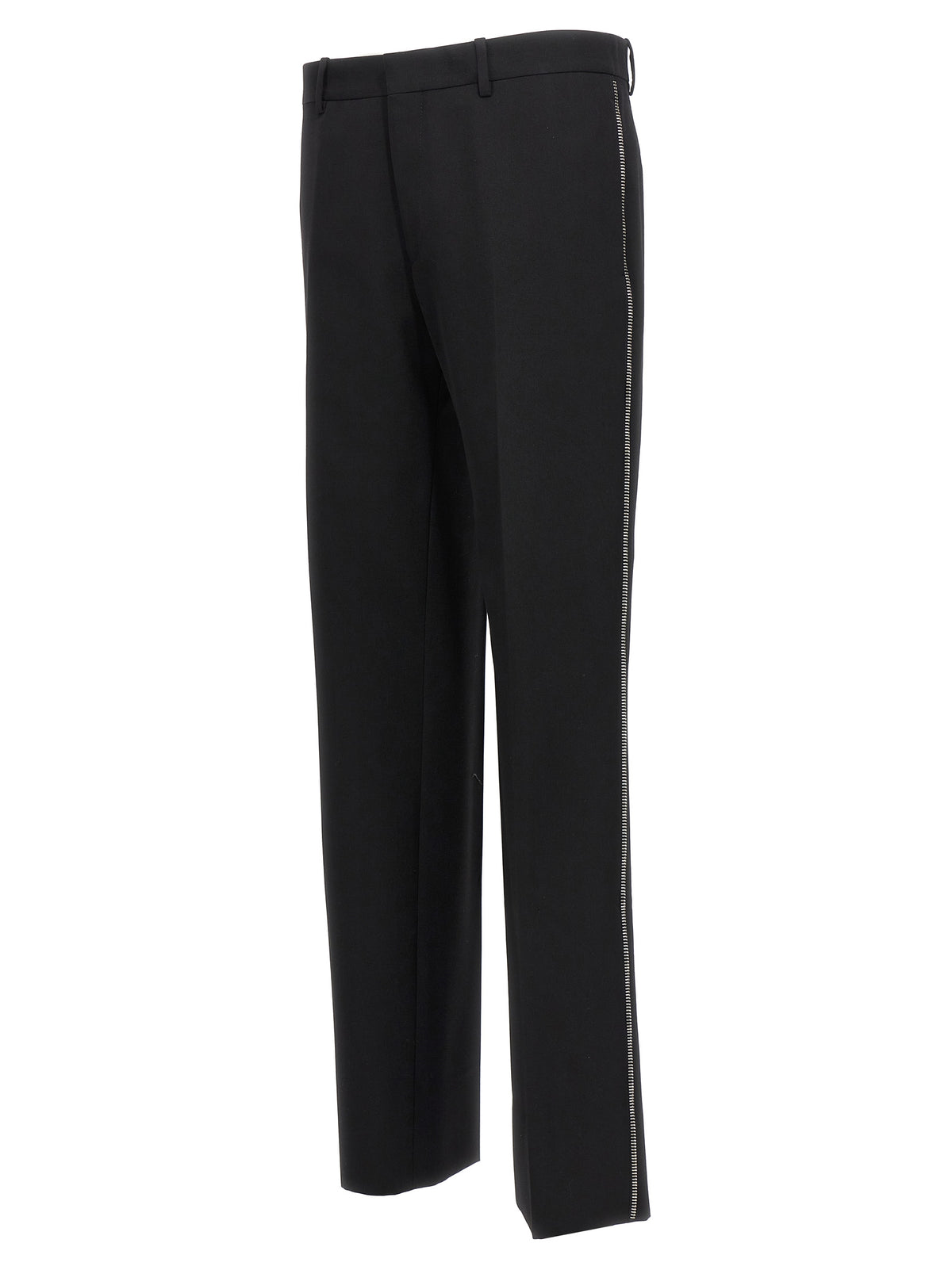 Off-White Black Virgin Wool Dress Pants
