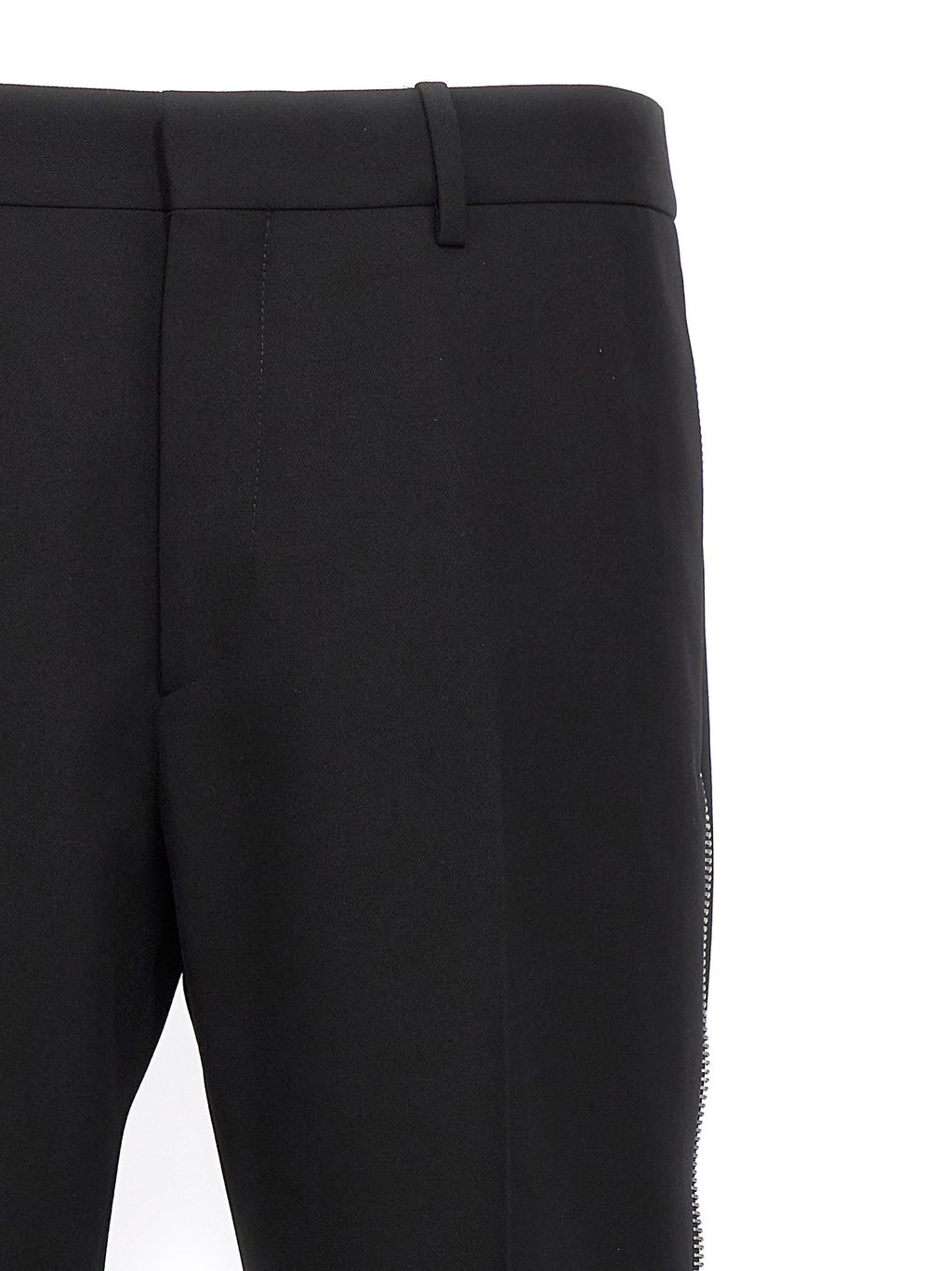 Off-White Black Virgin Wool Dress Pants