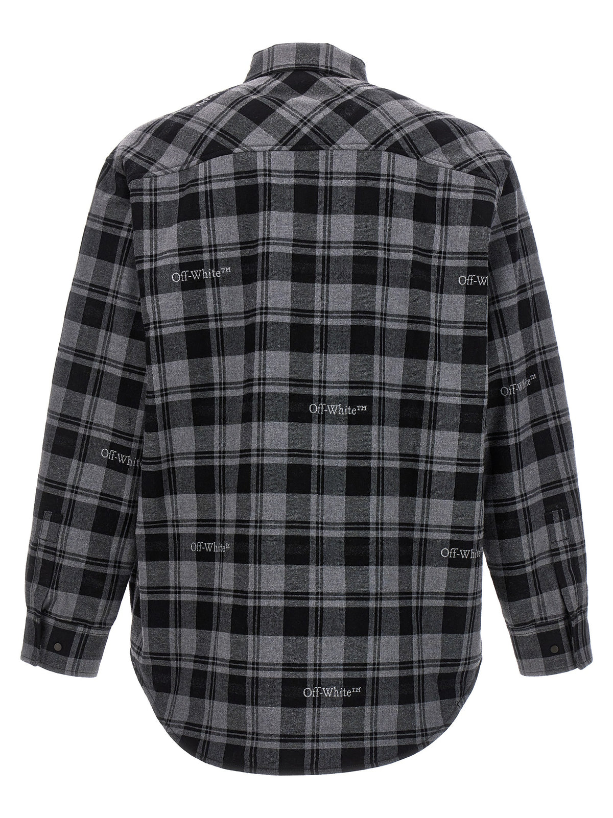 Off-White Gray Cotton Shell Jacket