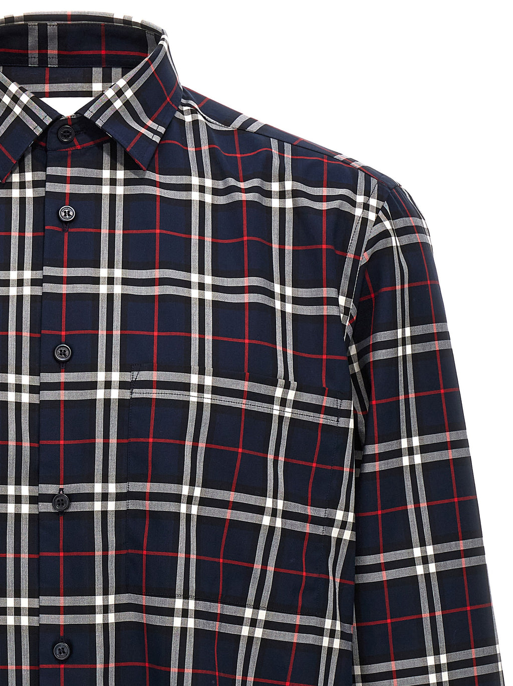 Burberry Blue Cotton Blouse