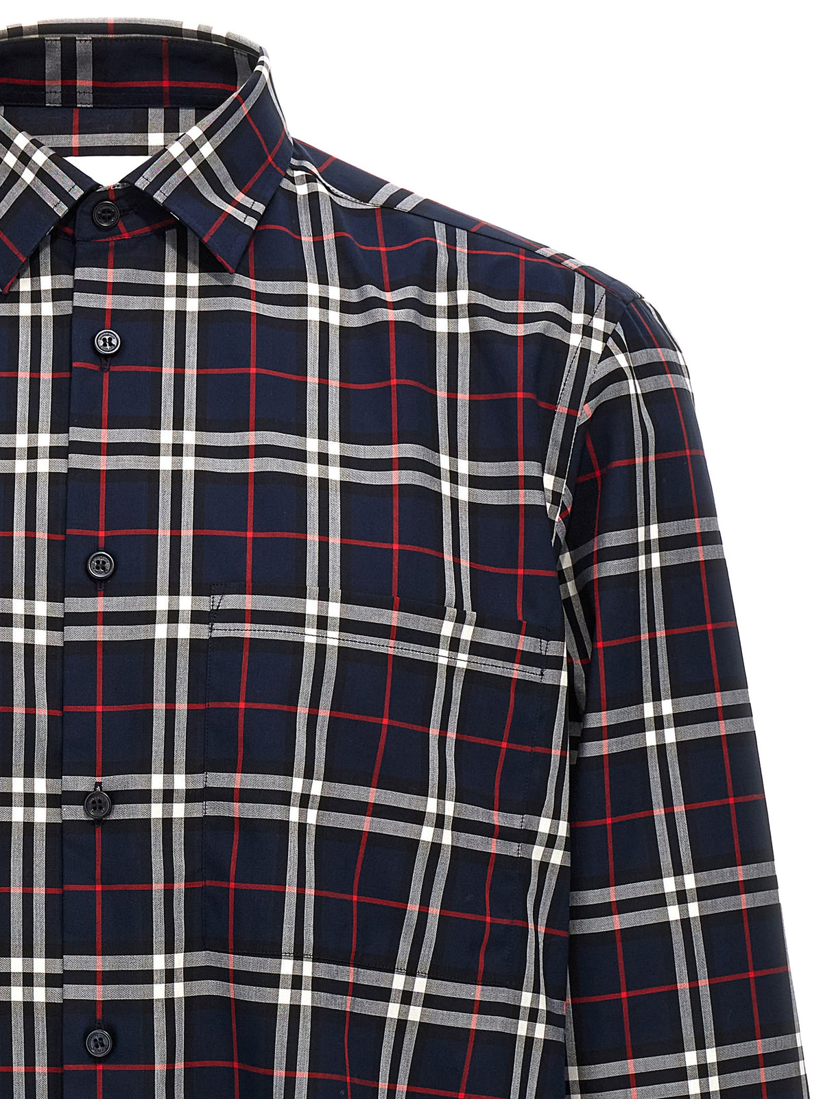 Burberry Blue Cotton Blouse