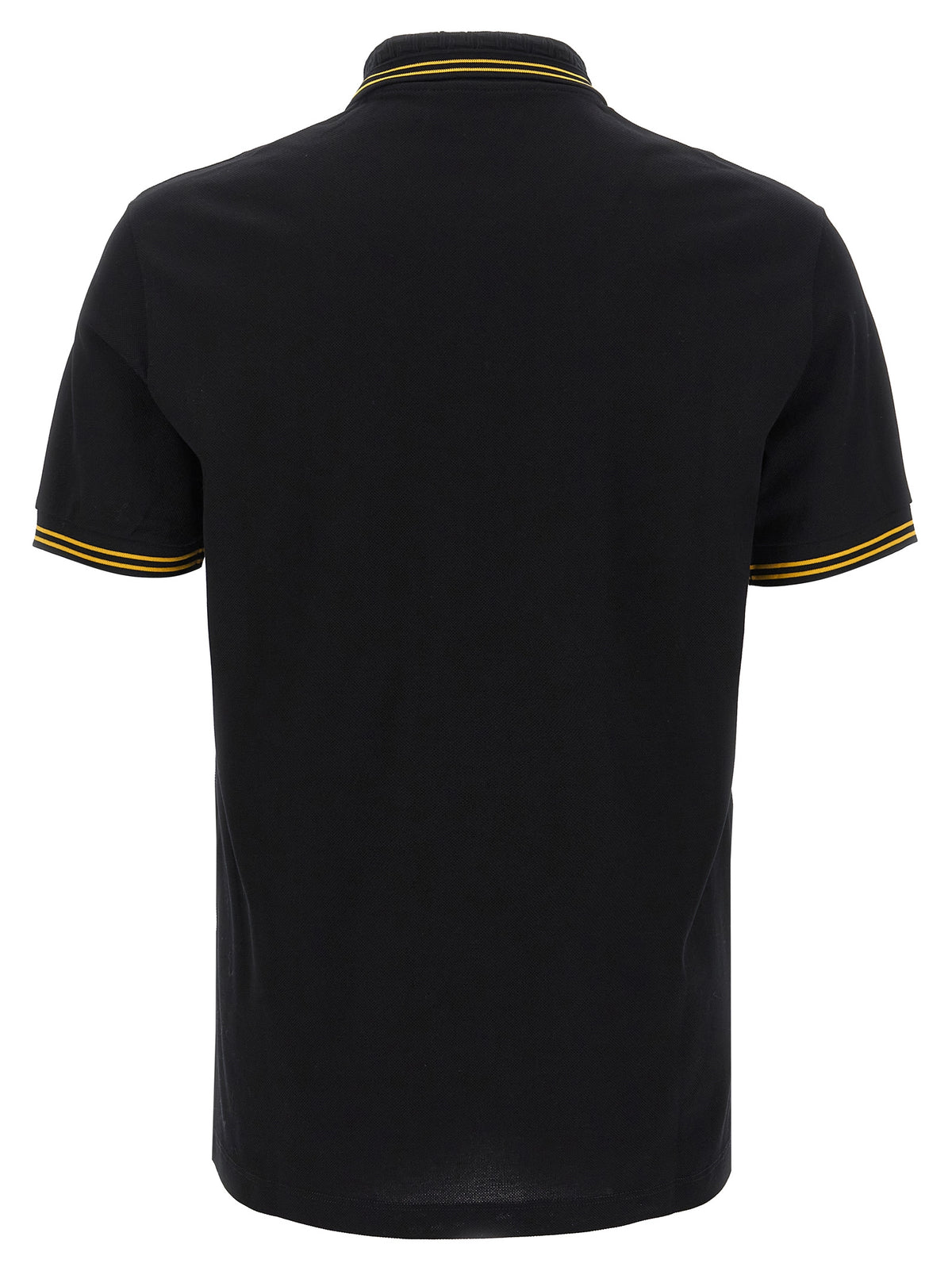 Versace Black Cotton Polo Shirt