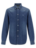 Versace Blue Cotton Blouse