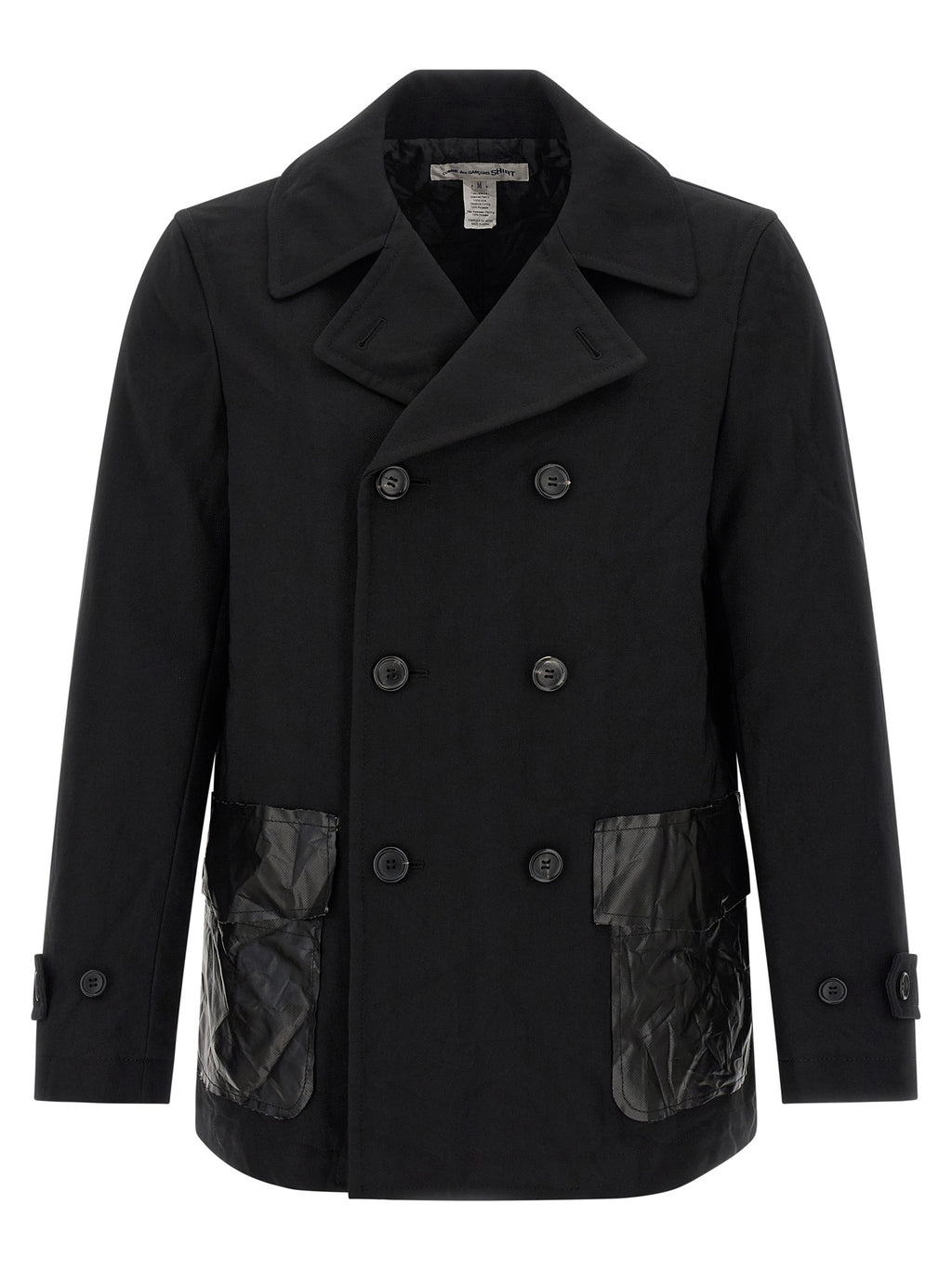Comme Des Garçons Black Polyester Coat