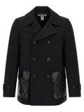 Comme Des Garçons Black Polyester Coat