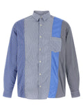 Comme Des Garçons Blue Cotton Blouse