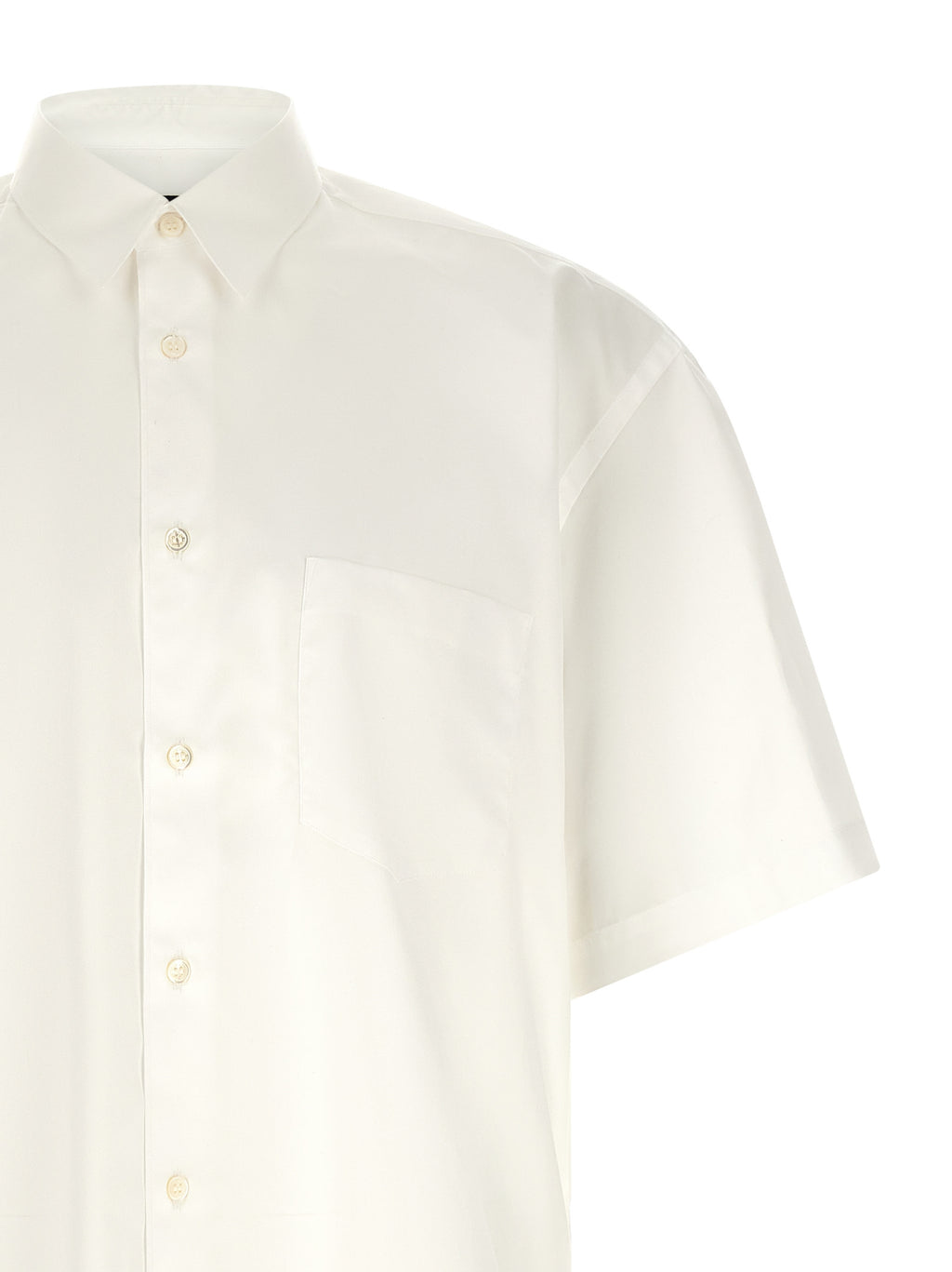 Comme Des Garçons White Cotton Blouse