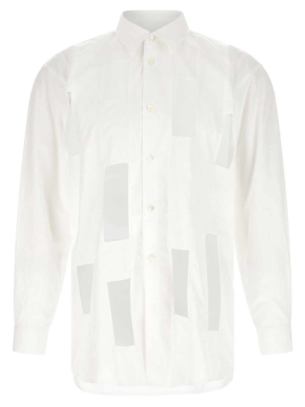 Comme Des Garçons White Cotton Blouse