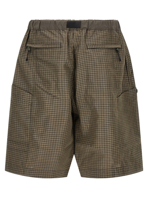 Comme Des Garçons Bicolor Linen Bermuda Shorts