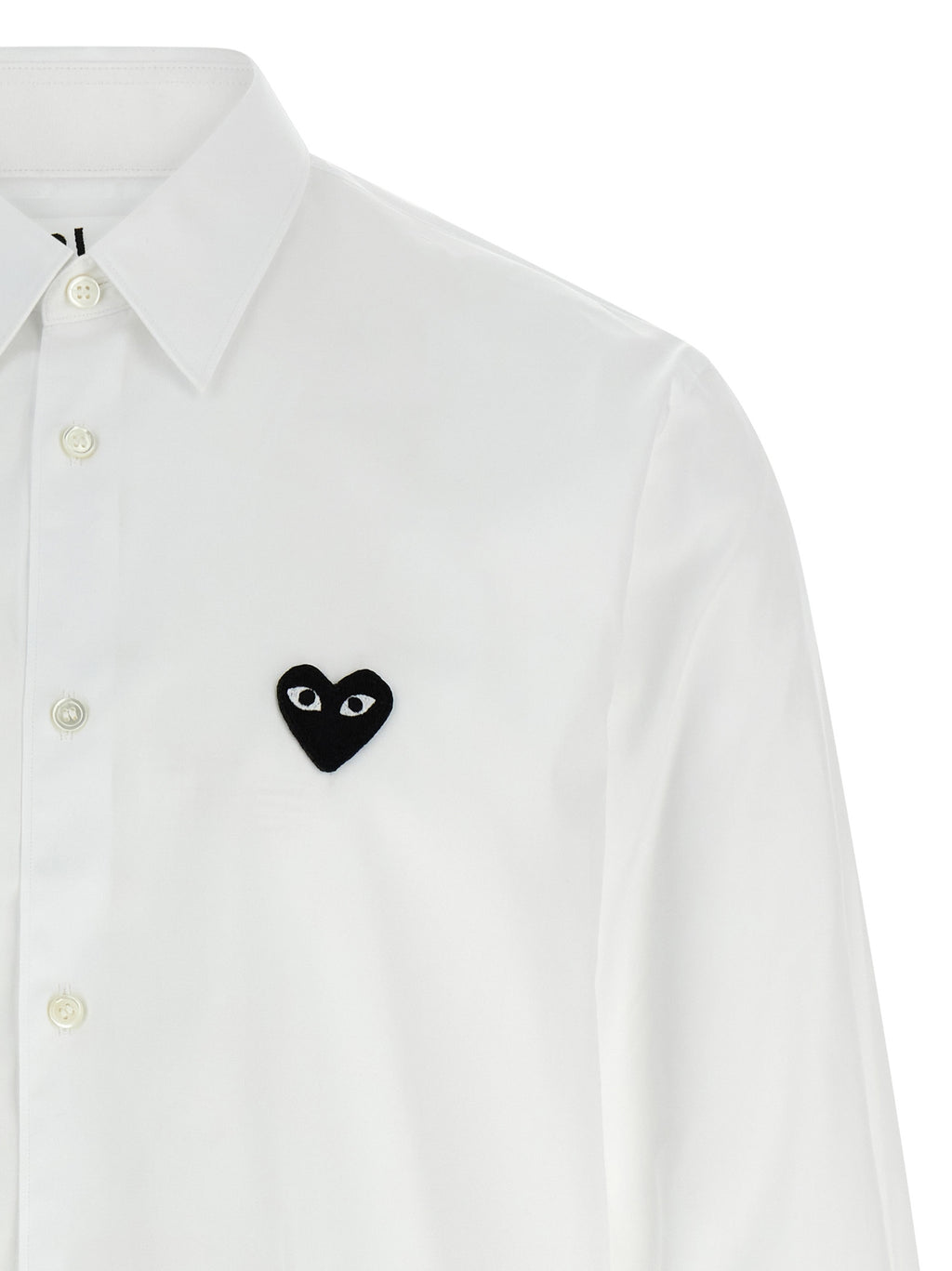 Comme Des Garçons Play White Cotton Blouse
