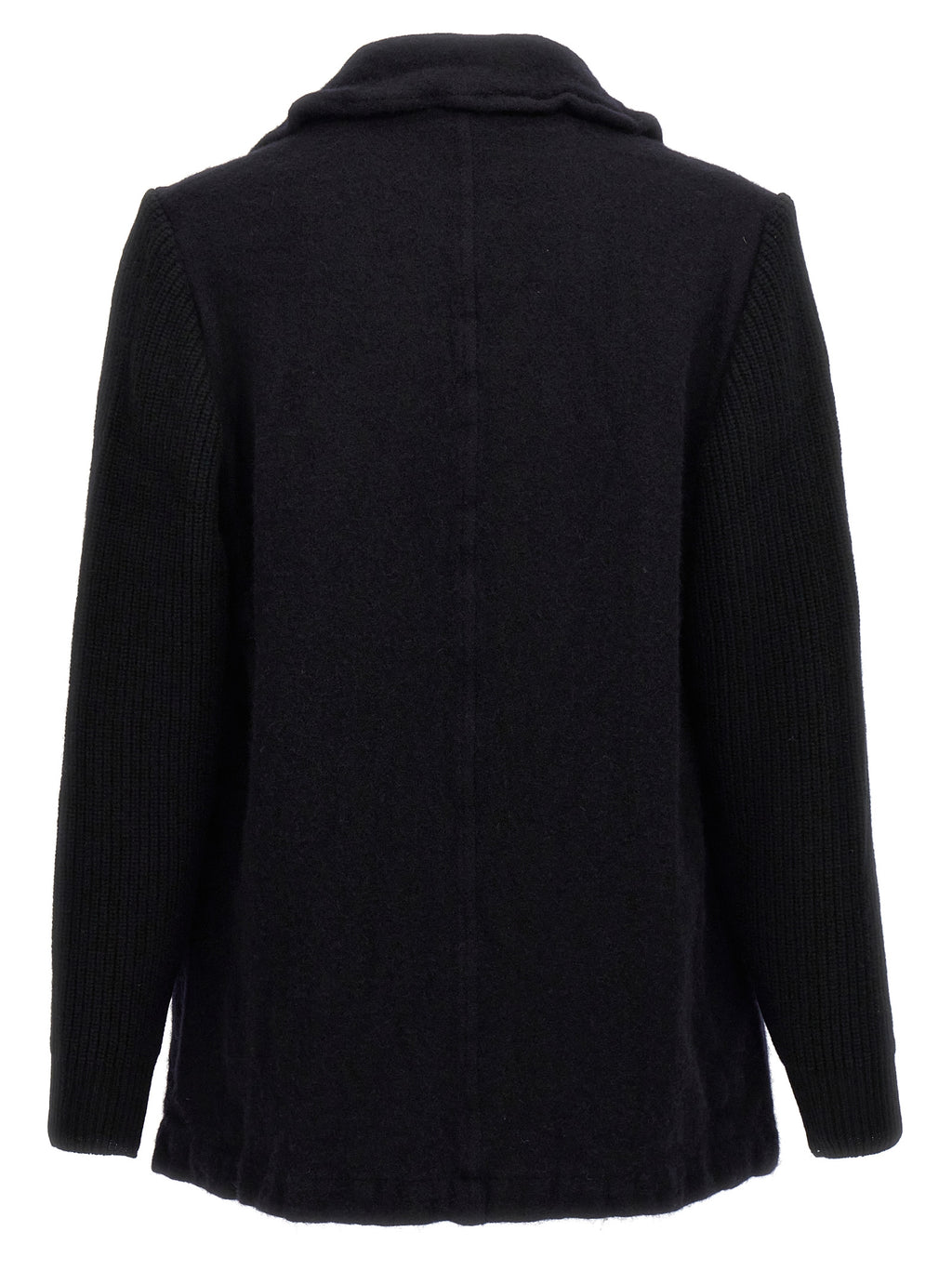 Comme Des Garçons Blue Wool Coat