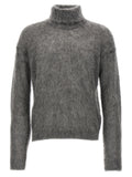Saint Laurent Gray Wool Cardigan