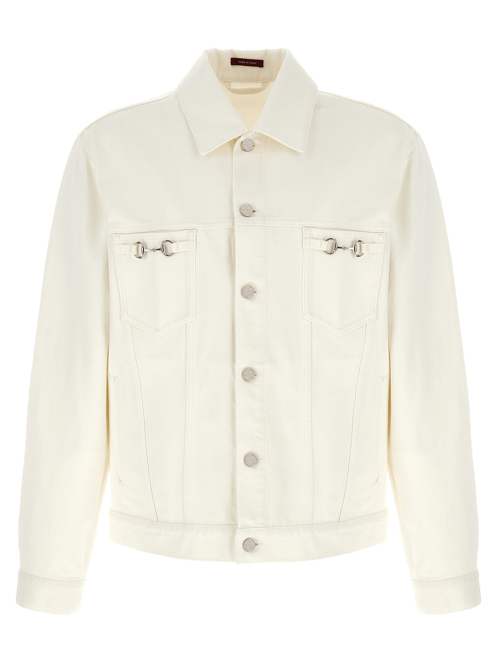 Gucci White Cotton Denim Jacket