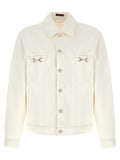 Gucci White Cotton Denim Jacket