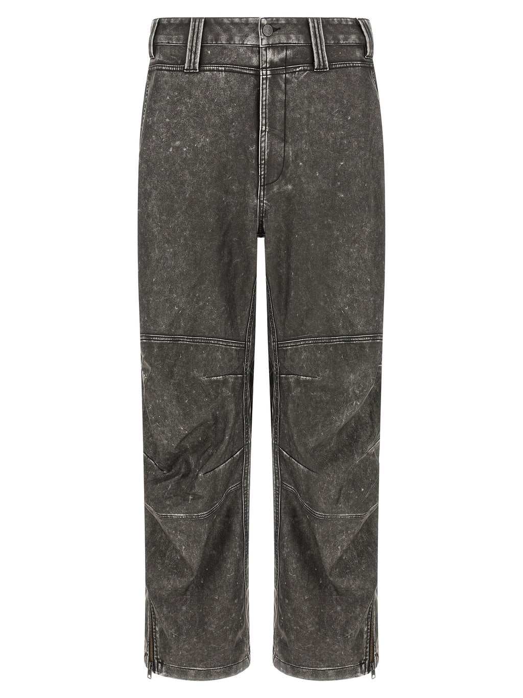Diesel Gray Polyethylene Casual Pants