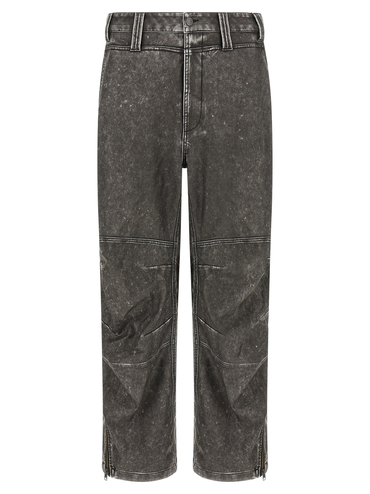 Diesel Gray Polyethylene Casual Pants