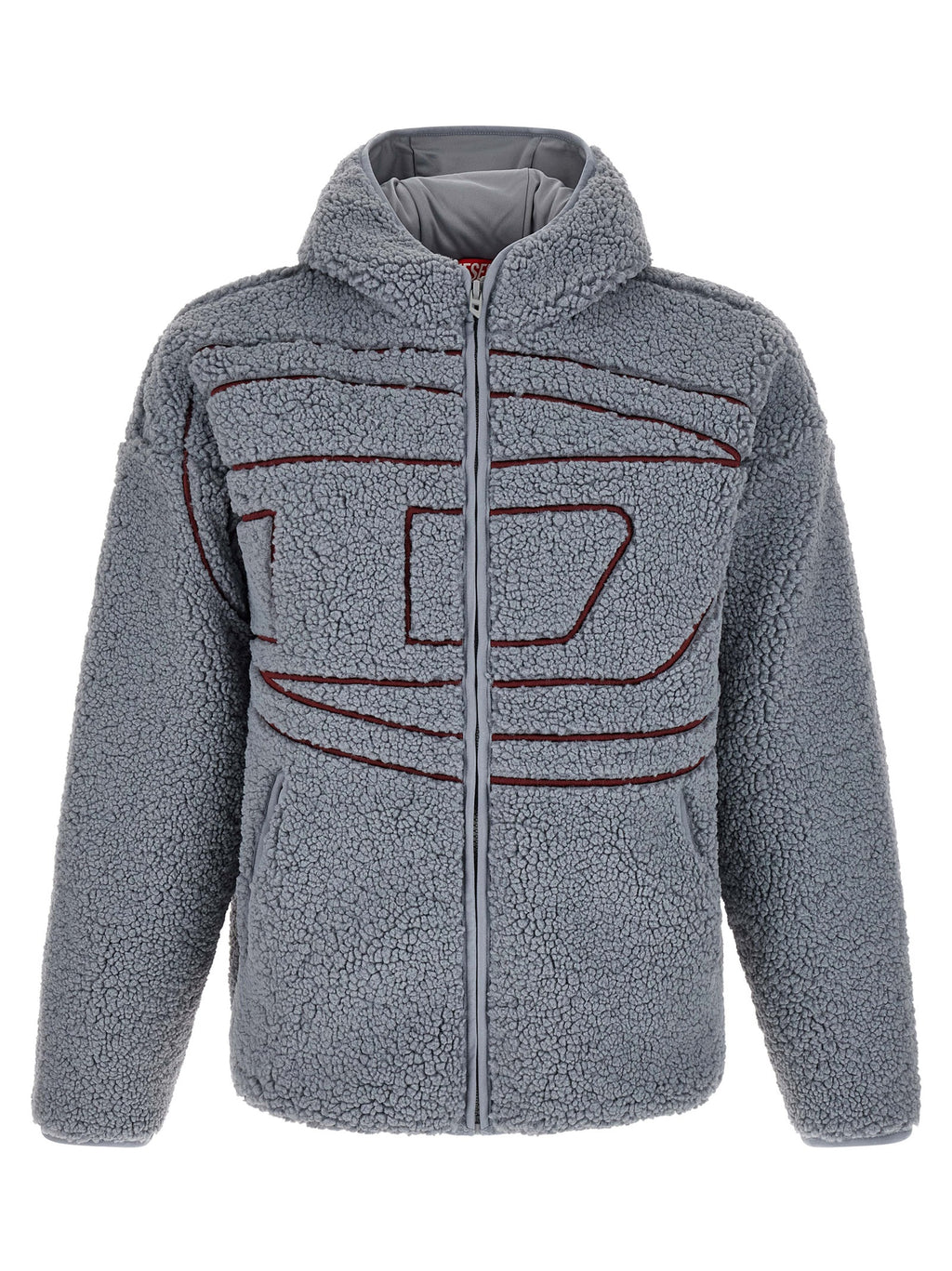 Diesel Gray Polyester Sweatshirt