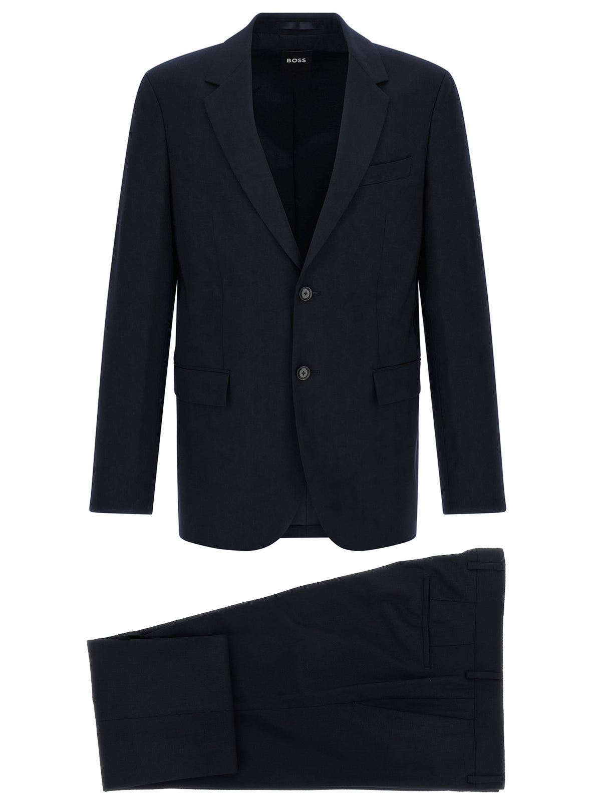 Hugo Boss Blue Virgin Wool Two-Piece Suit