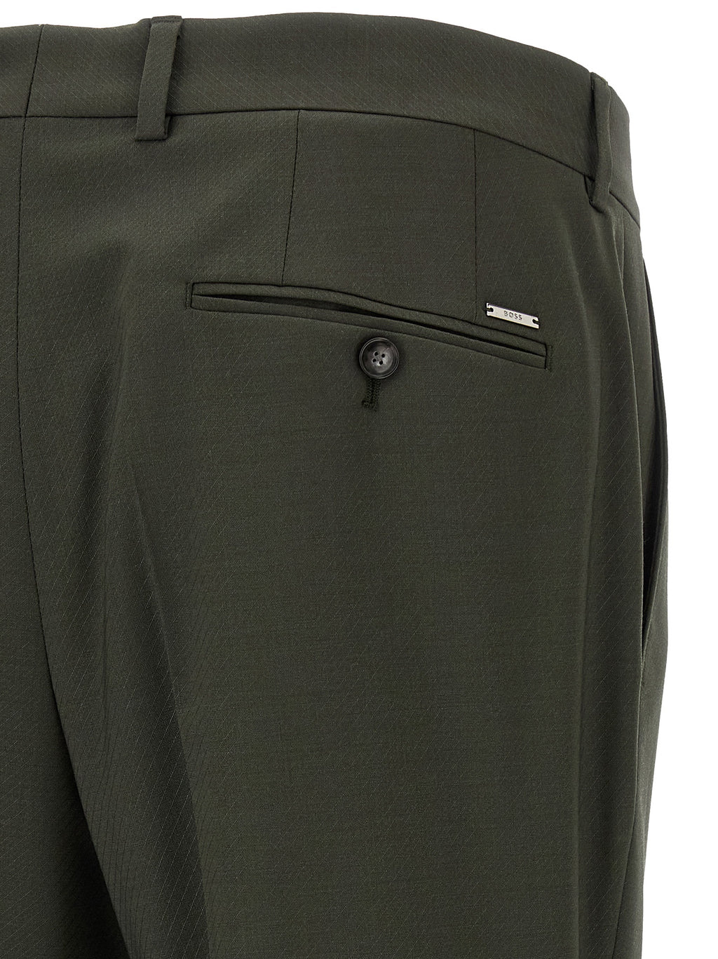 Hugo Boss Bicolor Virgin Wool Pants