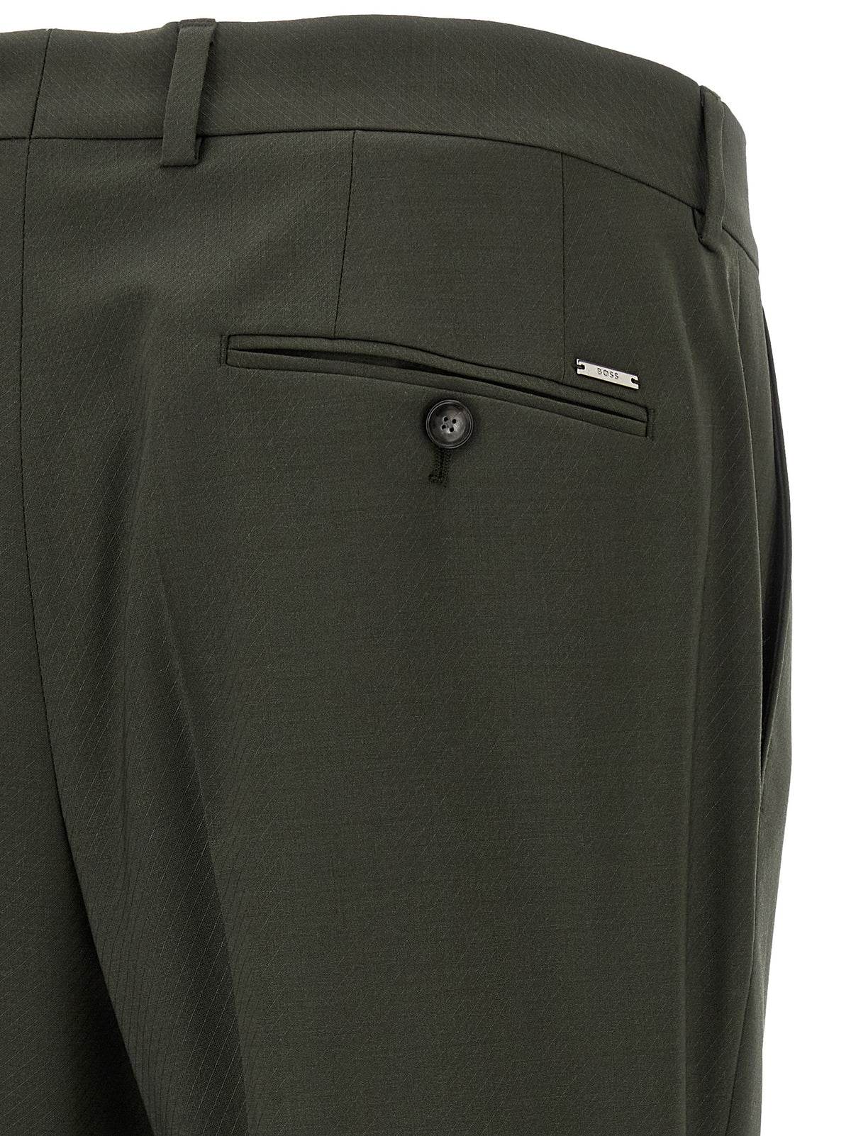 Hugo Boss Bicolor Virgin Wool Pants