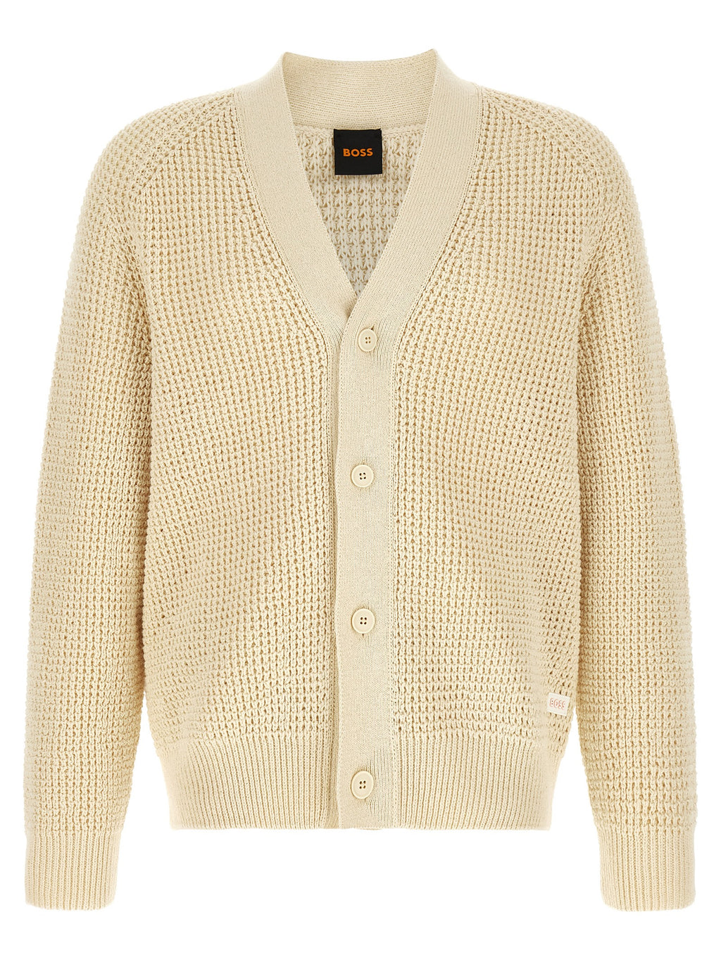 Hugo Boss Beige Cotton Cardigan