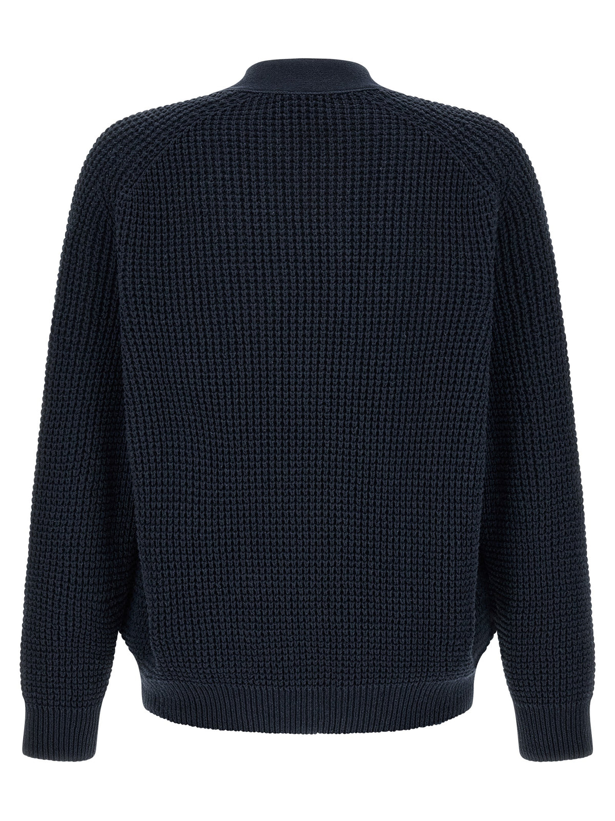 Hugo Boss Blue Cotton Cardigan