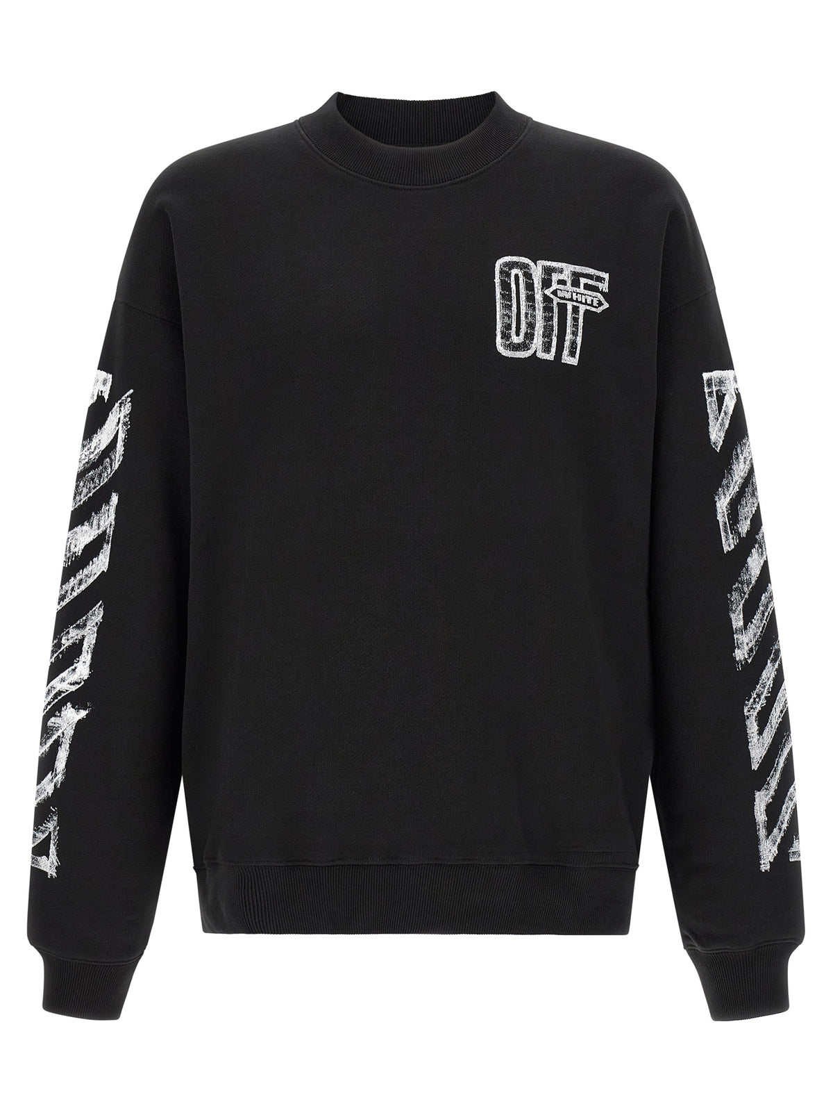 Off-White Black Cotton Sweatshirt