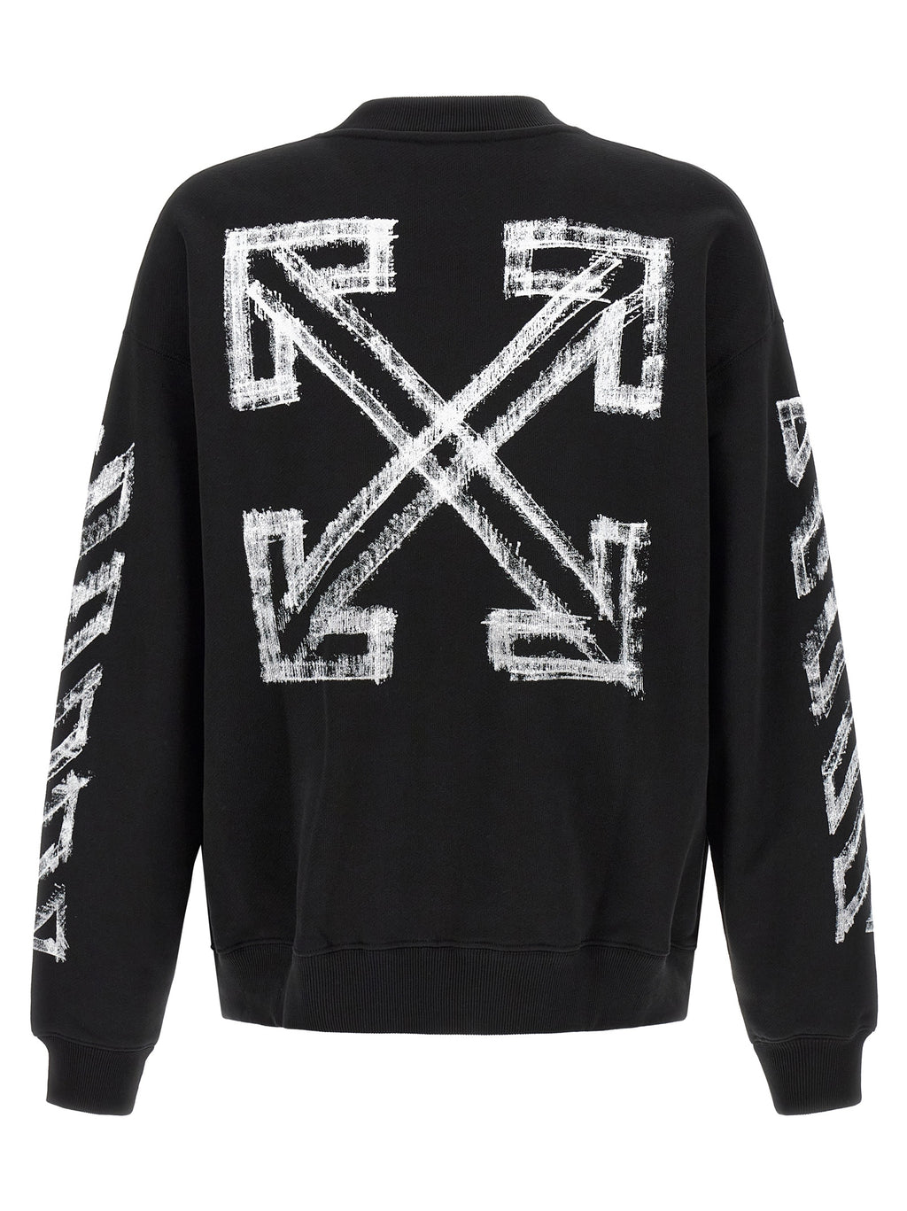Off-White Black Cotton Sweatshirt