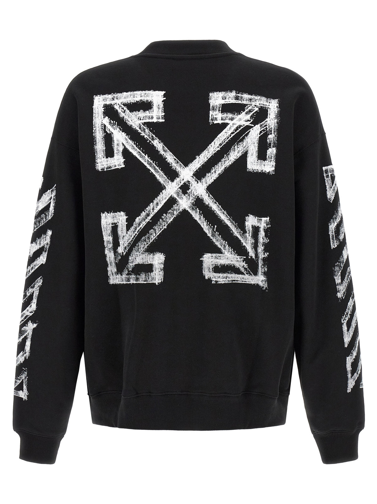 Off-White Black Cotton Sweatshirt