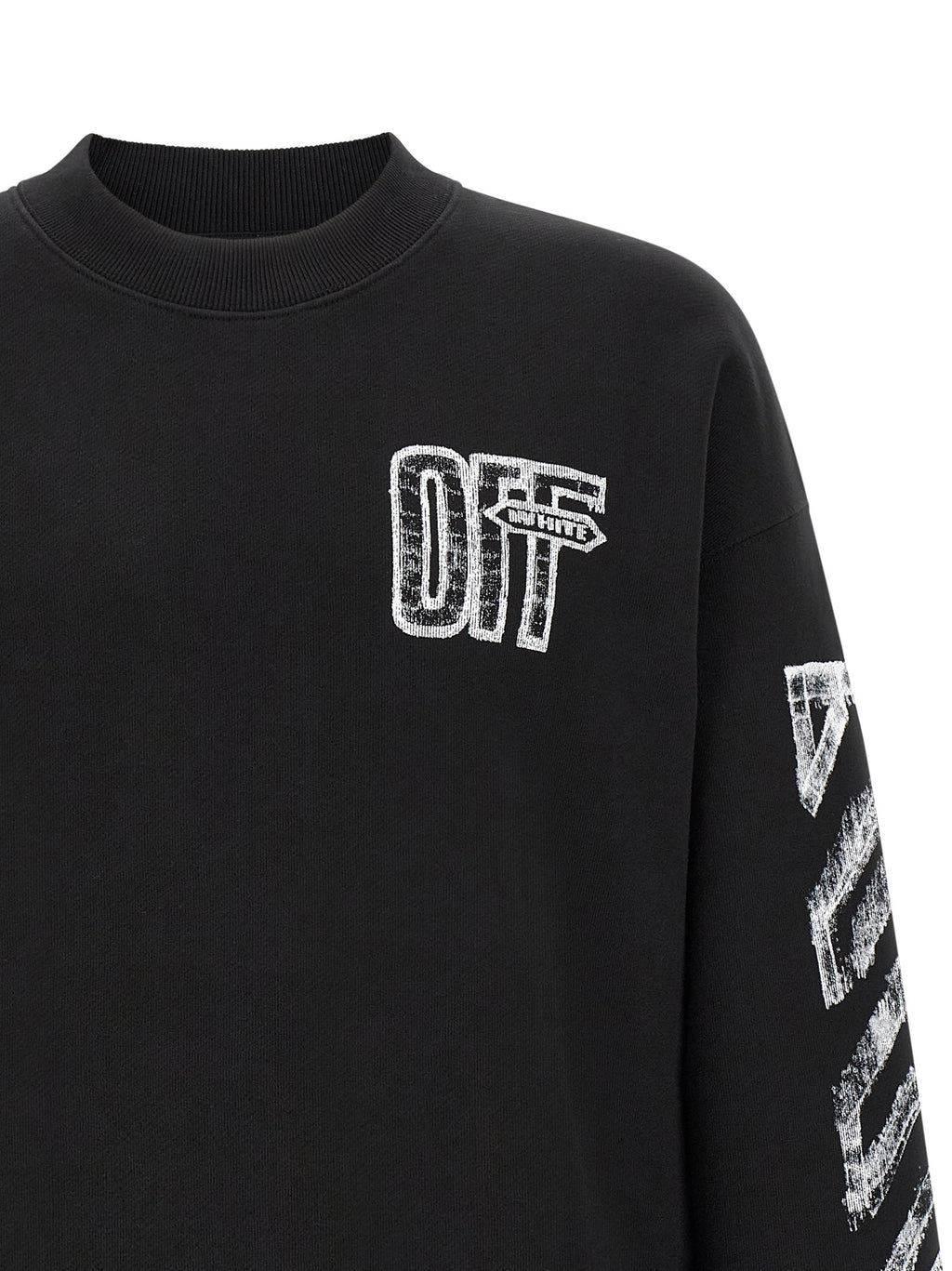 Off-White Black Cotton Sweatshirt