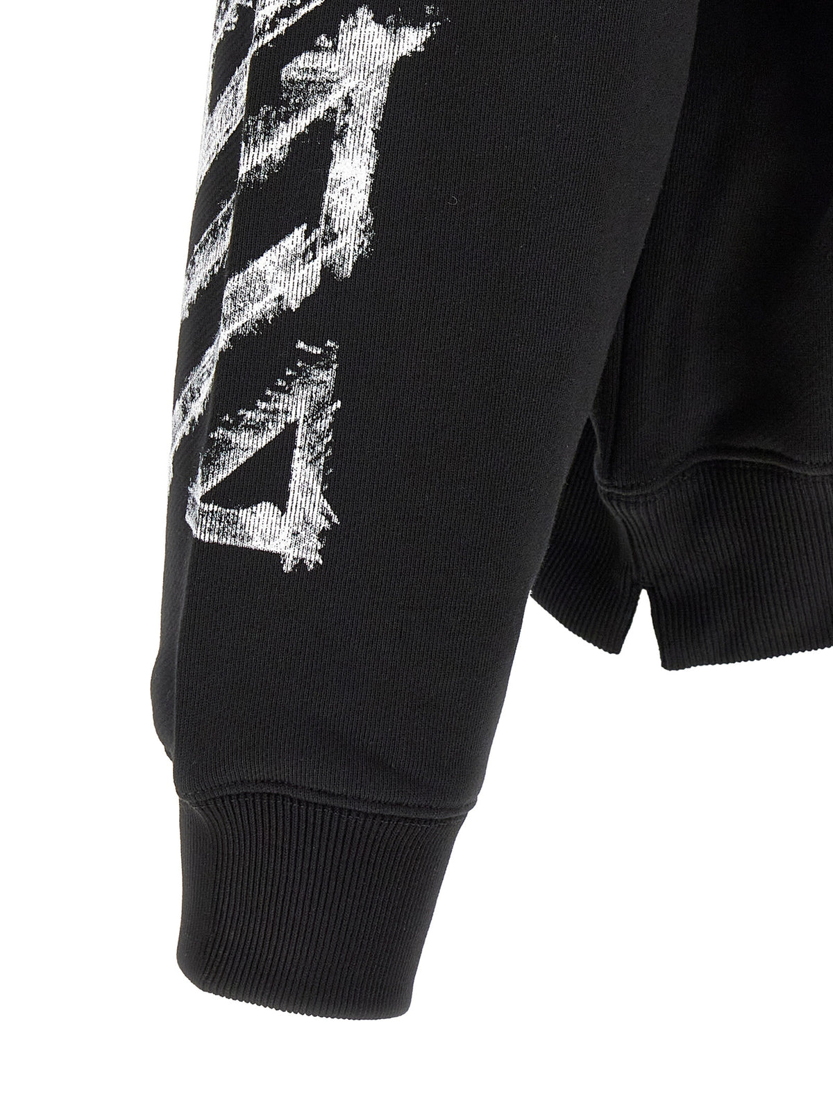 Off-White Black Cotton Sweatshirt