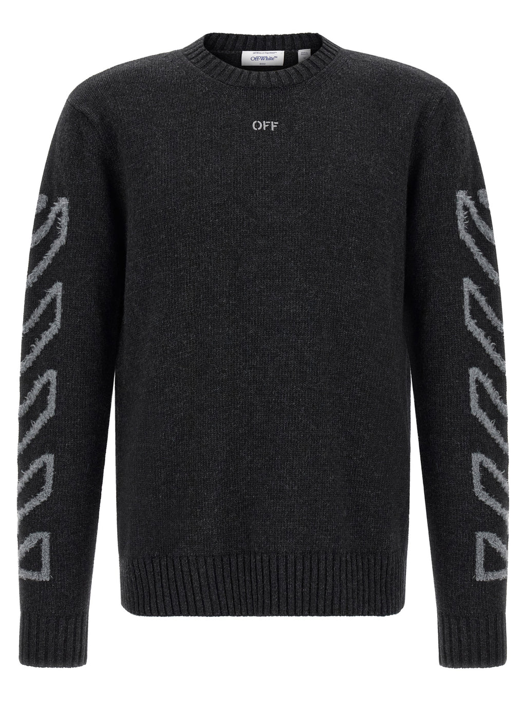 Off-White Gray Wool Cardigan