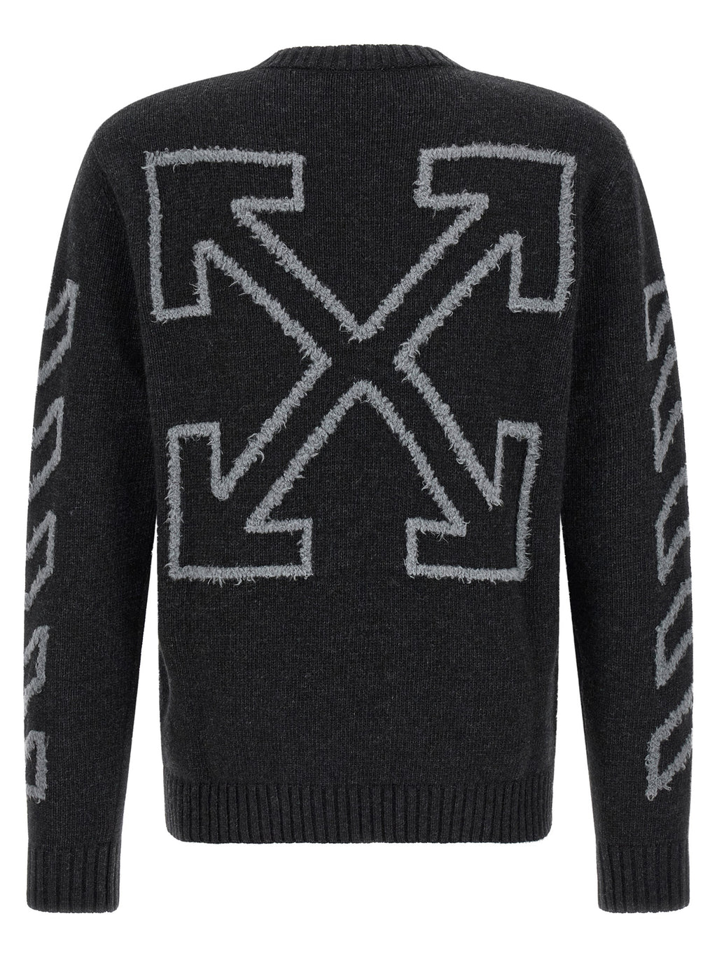 Off-White Gray Wool Cardigan