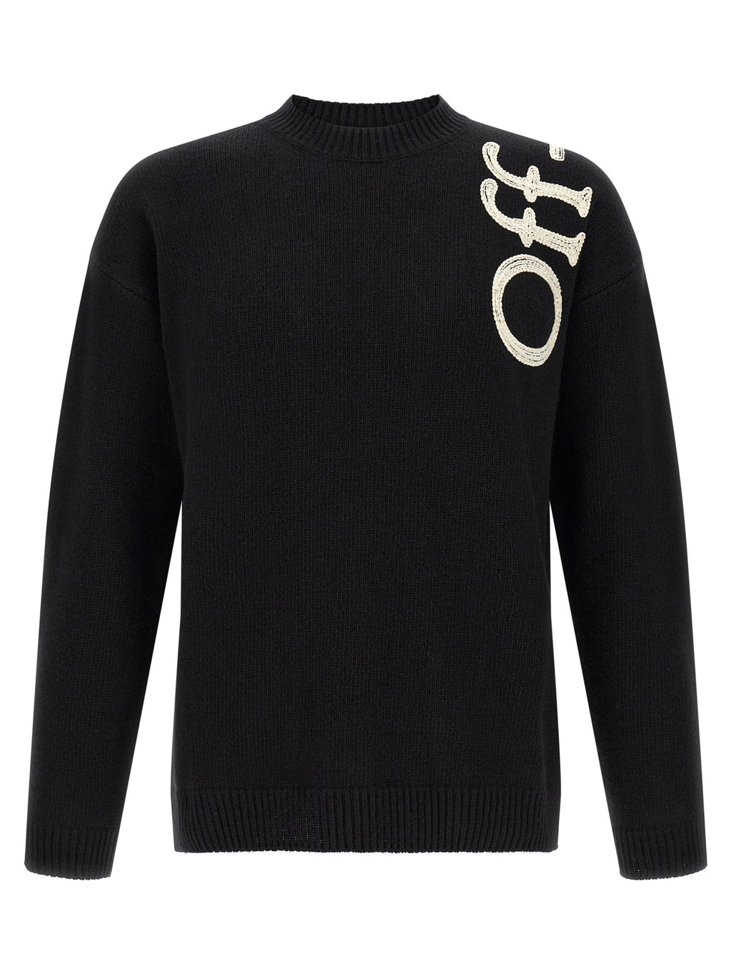 Off-White Bicolor Wool Cardigan