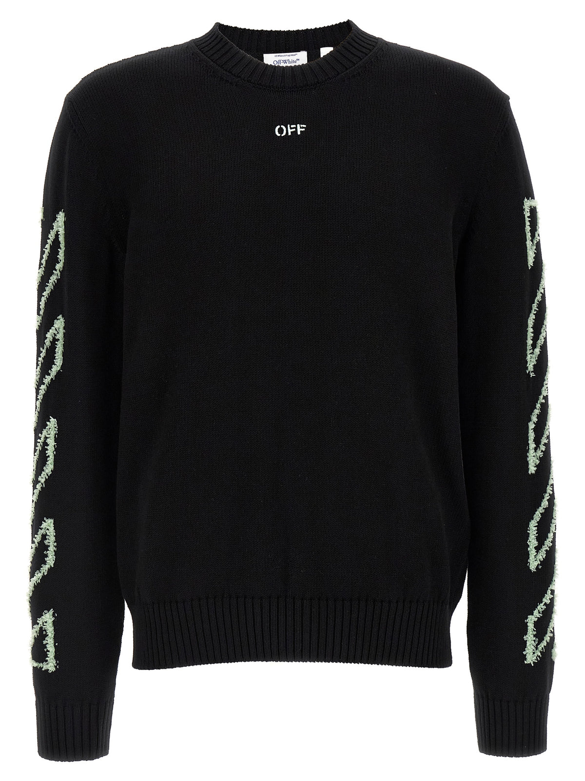 Off-White Black Cotton Cardigan