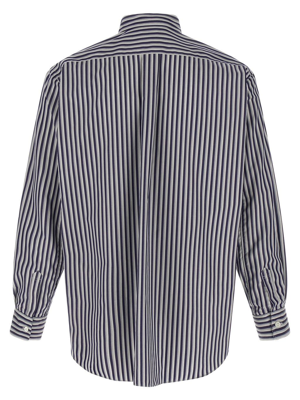Comme Des Garçons Blue Cotton Blouse